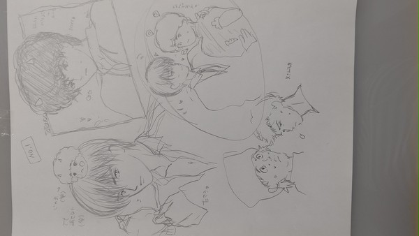 鉛筆画    我路とと