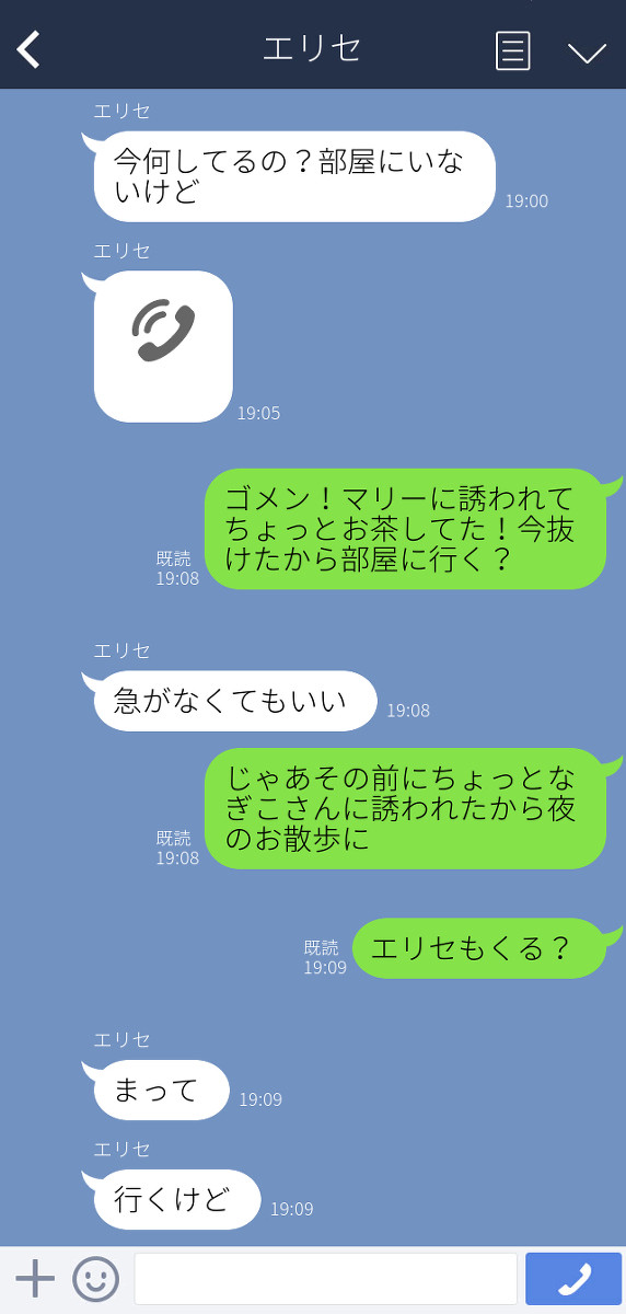 【ぐだ子百合】エリセとのある夜のやり取り