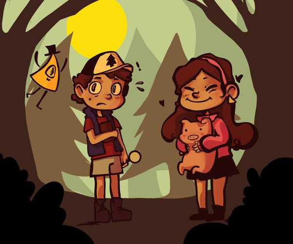 Mable and Dipper pines