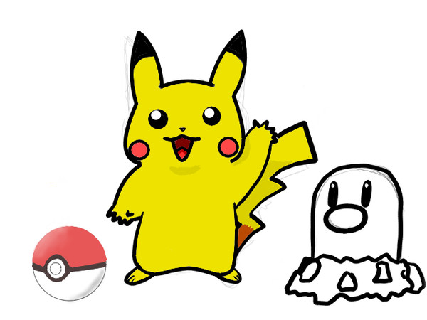 ピカチュウ試し書き