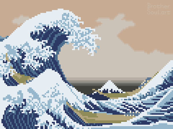 8bit 神奈川衝浪裏
