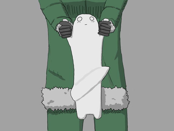 伸びるヌコ