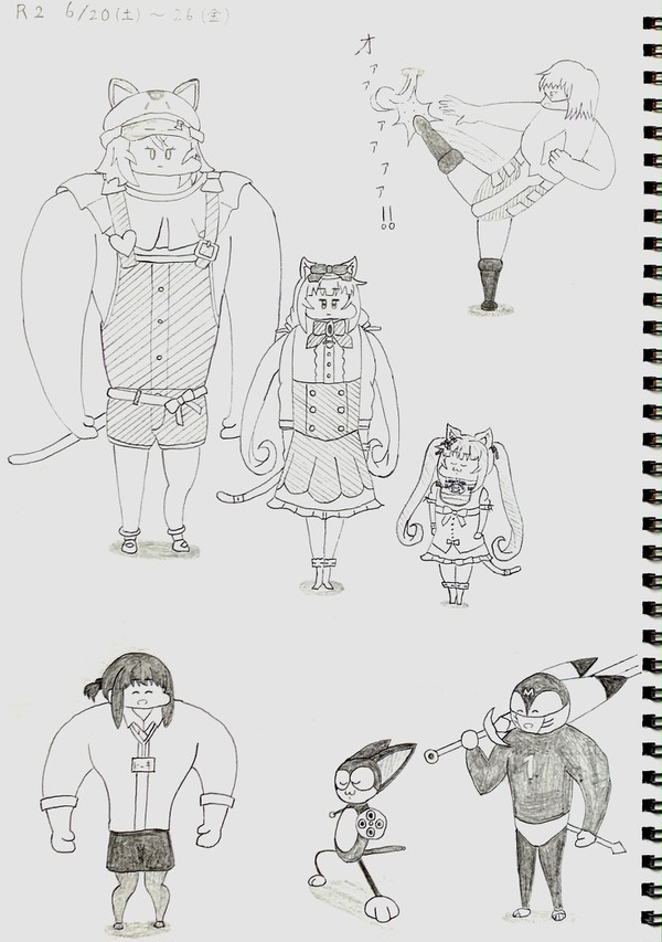 お絵かき　59〜65日目