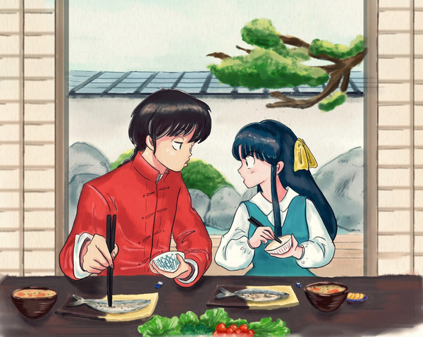 天道家の朝食