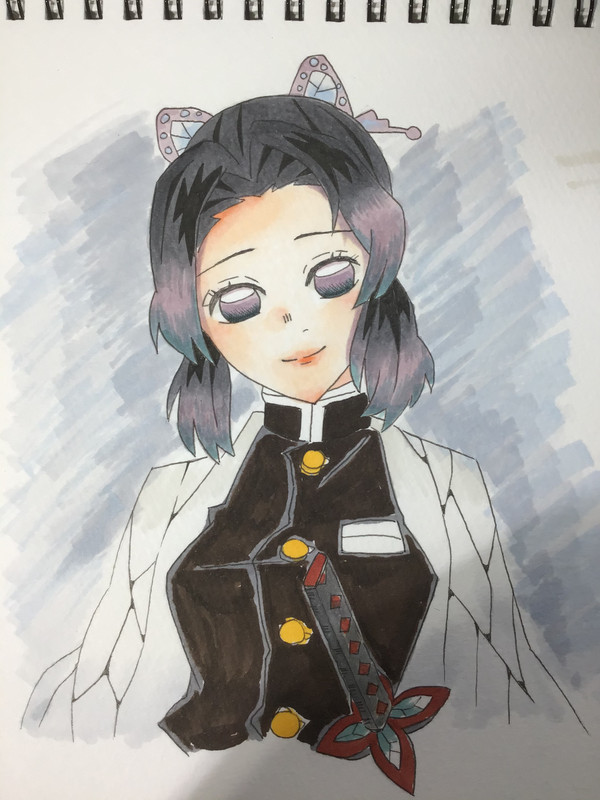胡蝶しのぶ・模写&コピック