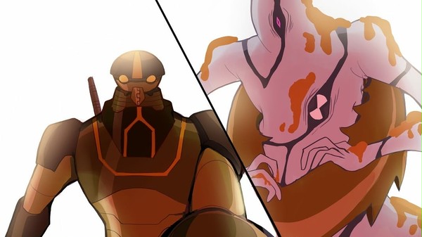 ben10 ghostfreak vs crab