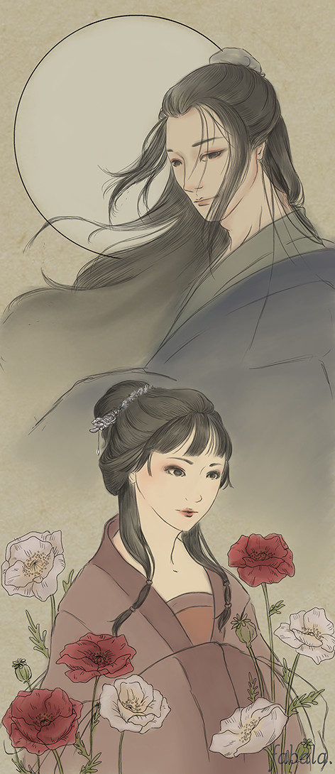 月と芥子