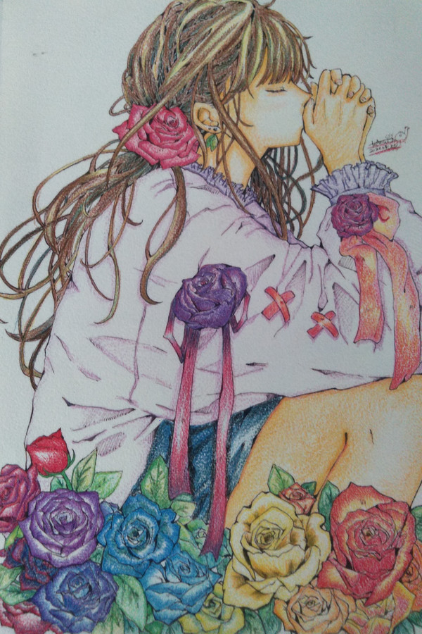 塗り絵させていただきました