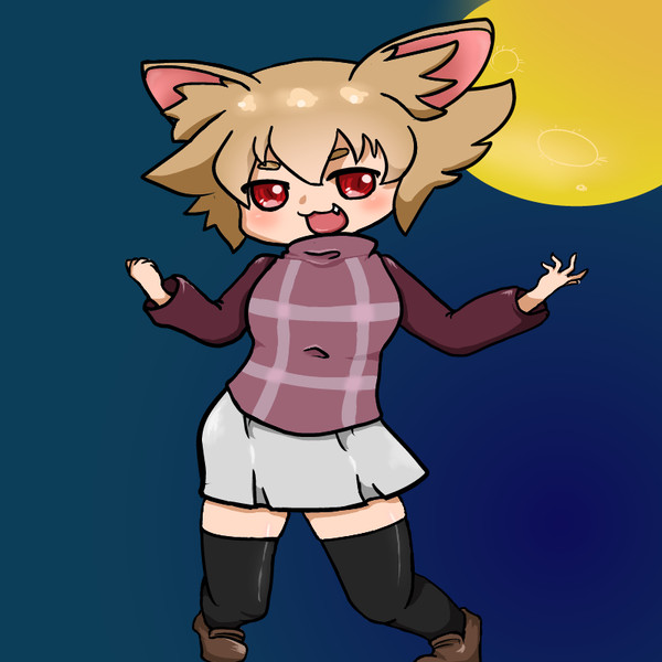 月夜に