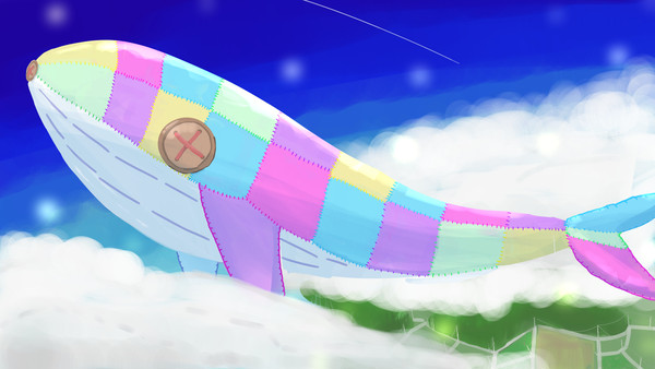パッチワークジラ【Patchwork whale】