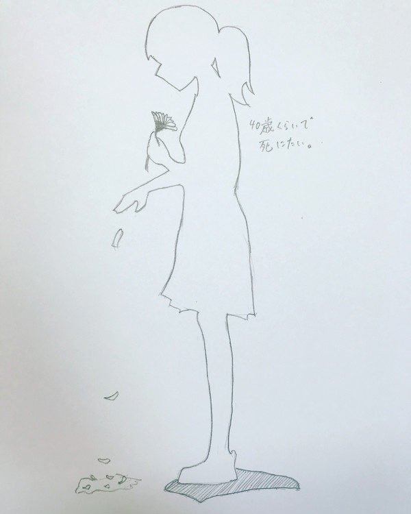 40歳ぐらいで死にたい。