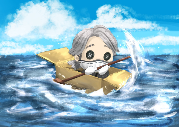 海を渡るいそぬい