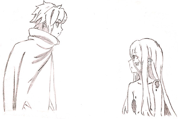 少年と竜の少女の出会い