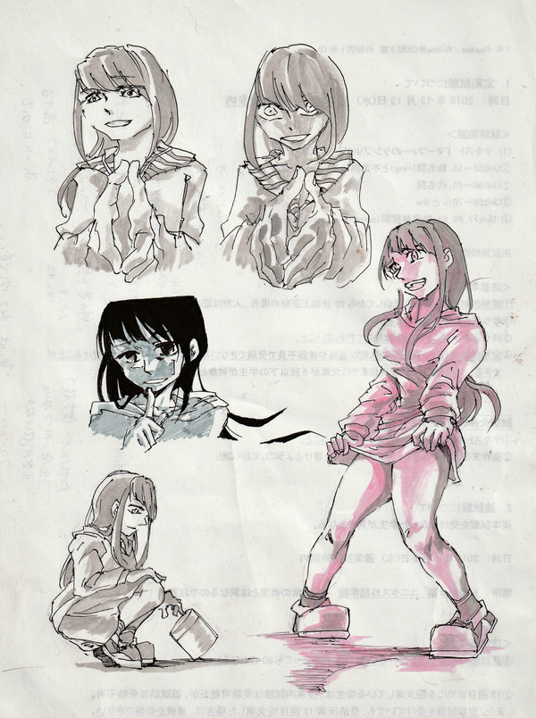 主にボールペンで三堂三姫その2