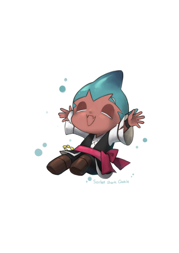 Sorbet Shark Cookie