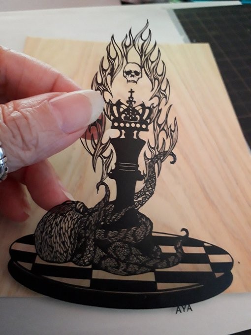 【切り絵】ボドゲ部概念