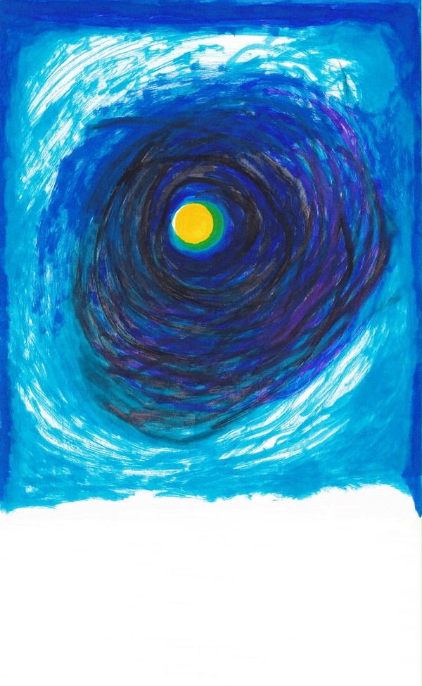 「真夏の空席」挿絵　夜景画