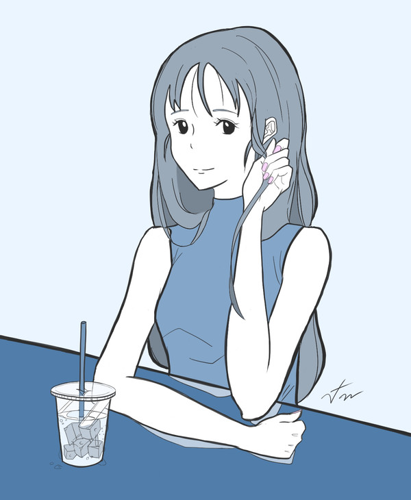 視線、塗り
