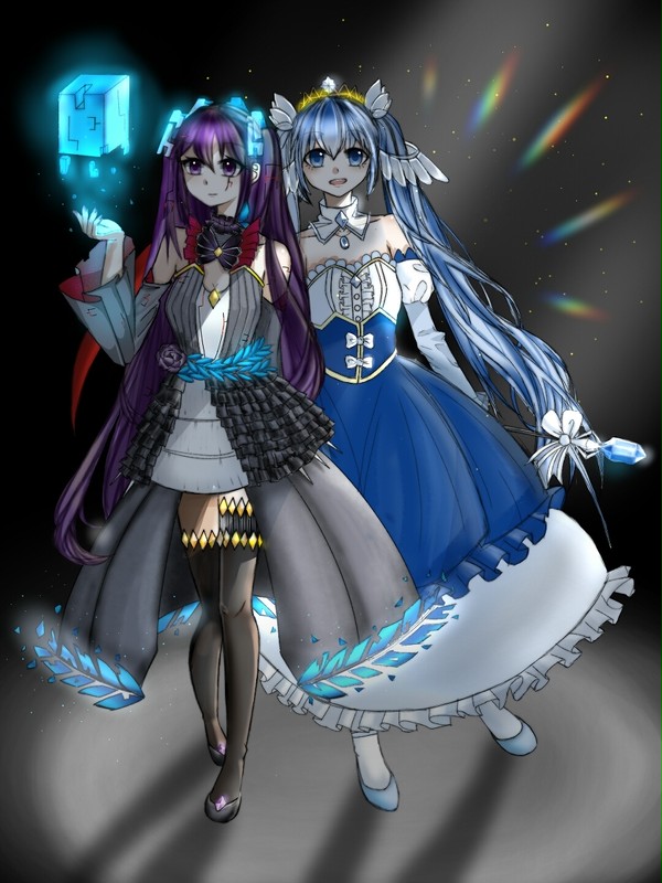 ウイルス女王終音未来とお姫様初音ミク
