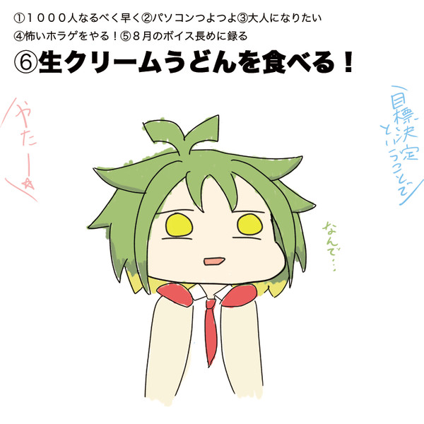 誕生日に目標を考えたジラちゃん