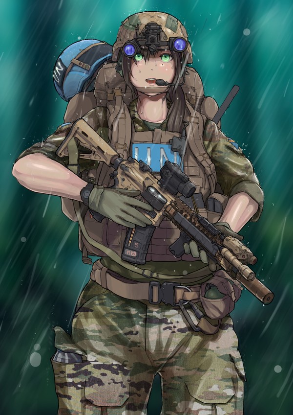 Lieutenant in the forest