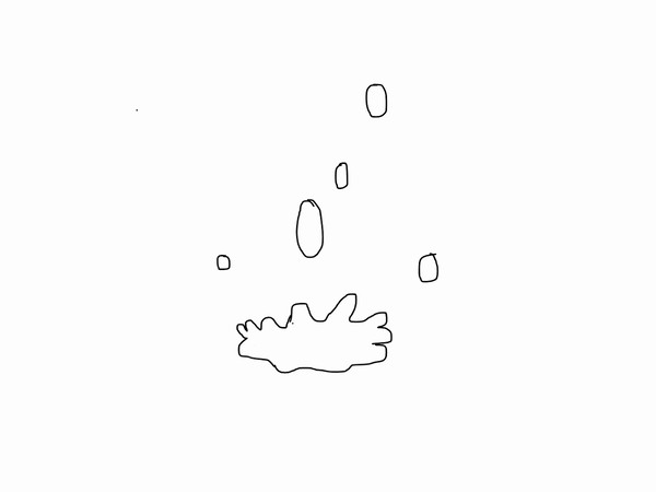 水が落ちる water drop