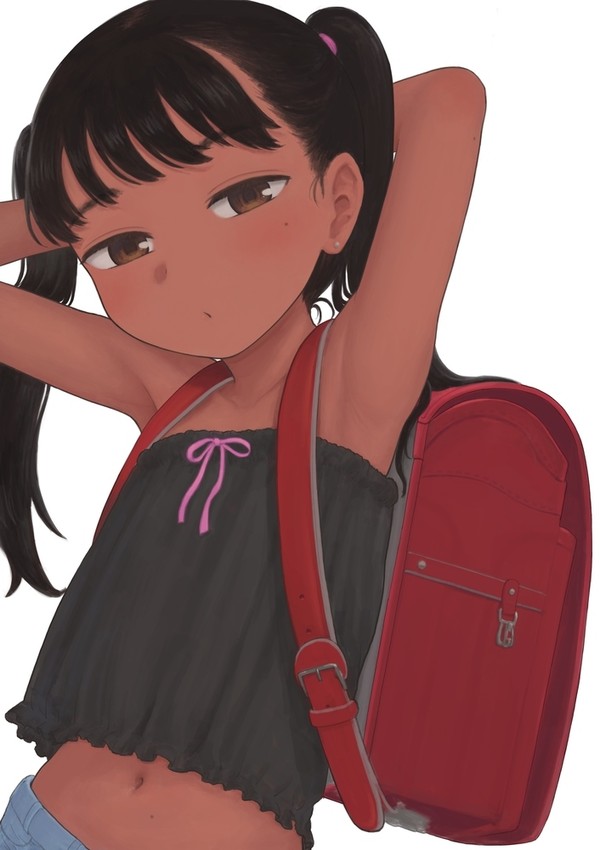 ツインテール褐色JS