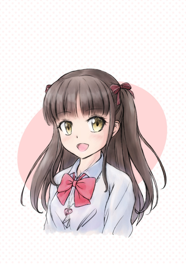 ツーサイドアップの女の子