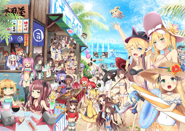 ブルーオース日本リリース１００日目お祝いイラスト