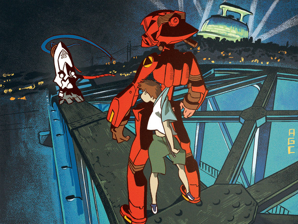 FLCL Ep. 1 Screencap Redraw
