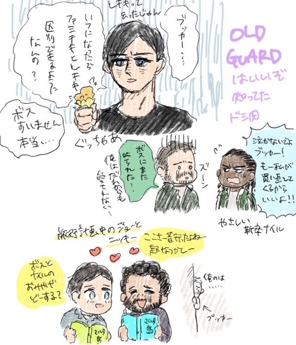 オールドガードの落書き集