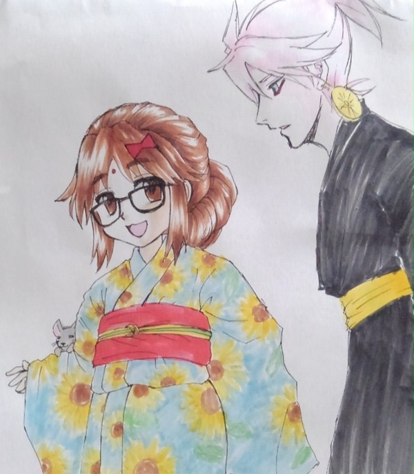 浴衣でえとじみたもの