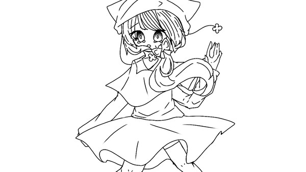 塗り絵ができた(((