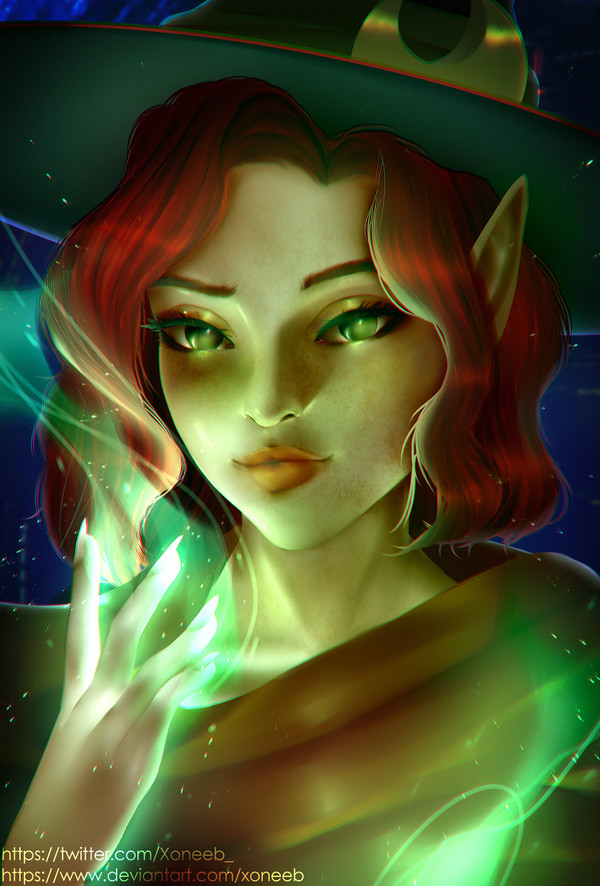 Portrait of a beautiful sorceres