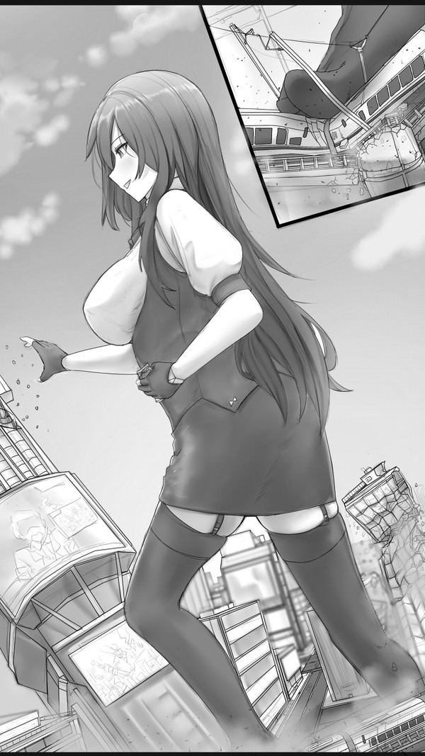 巨大娘OLなつめの楽しみ (Giantess Natsume)