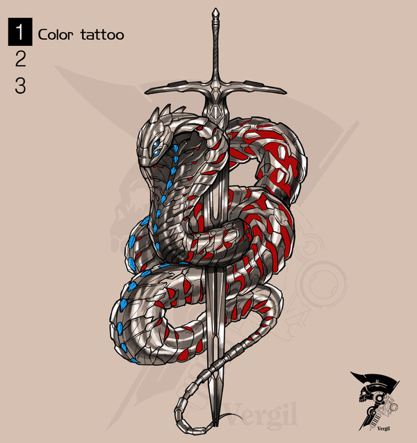 tattoo design_cobra