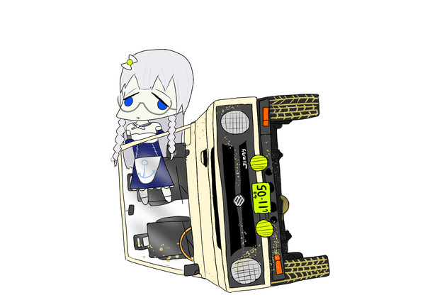 指揮官のクルマを寝かせちゃったエディンバラ