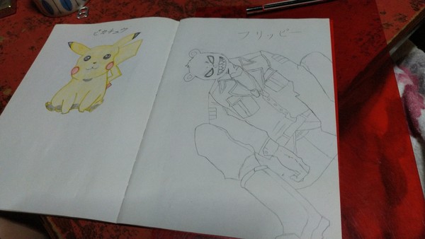 寝る前に手描き模写