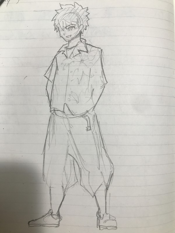 衛宮士郎　ラフ画