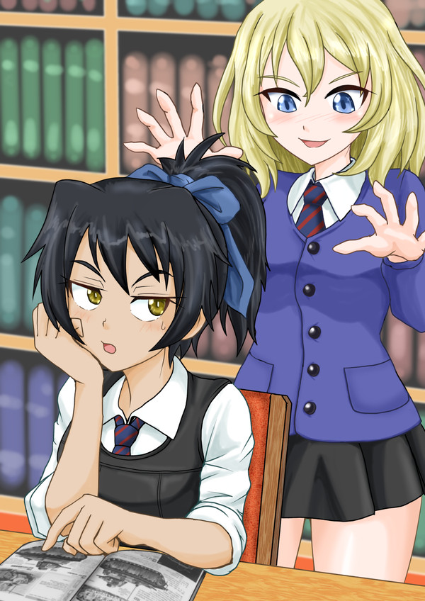 ポニテ安藤を仕立てる押田くん