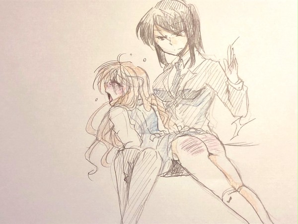 「とある少女のお仕置き」挿絵