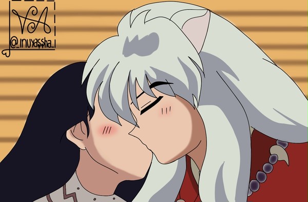 Kagome and Inuyasha Kiss🌸