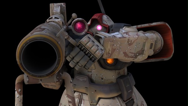 『3DCGでドム作る』  ドム、デザート迷彩仕様です。