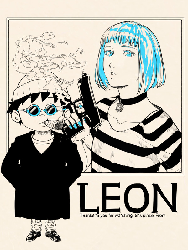洋画「LEON」　ファンアート