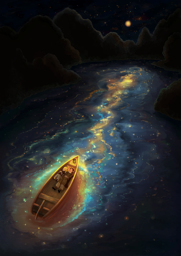 挿絵＿星合の小船