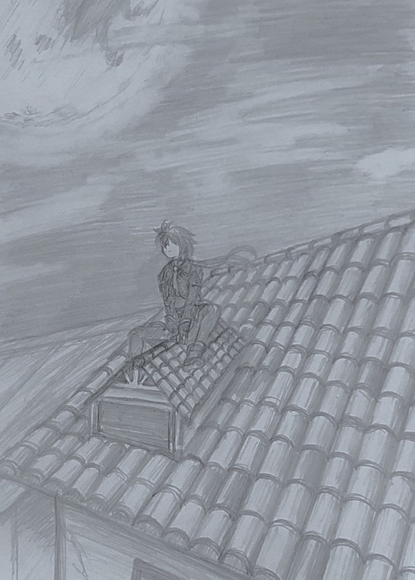 星巡り鉛筆画落書き