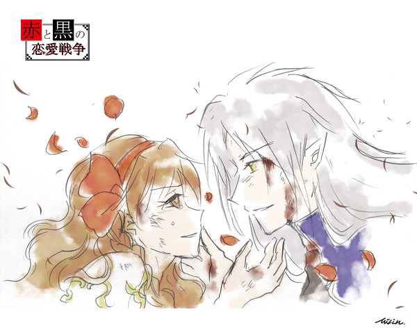 みりん。× 第六文芸 コラボ企画「赤と黒の恋愛戦争」 扉絵 #6