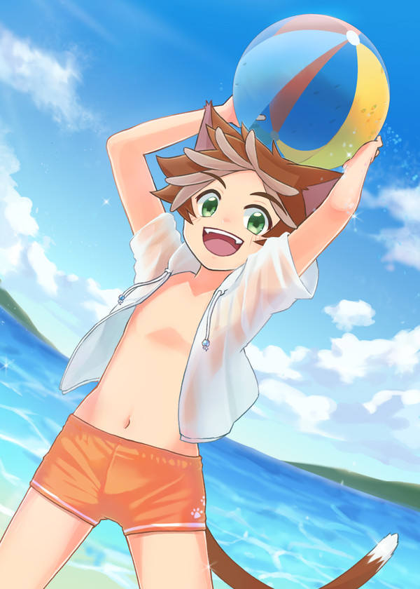 ボール遊び🏖