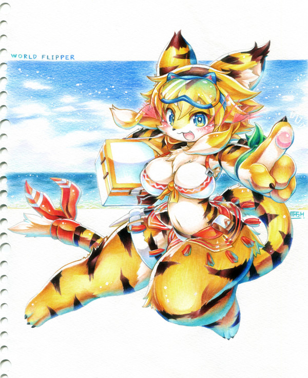 真夏な虎娘
