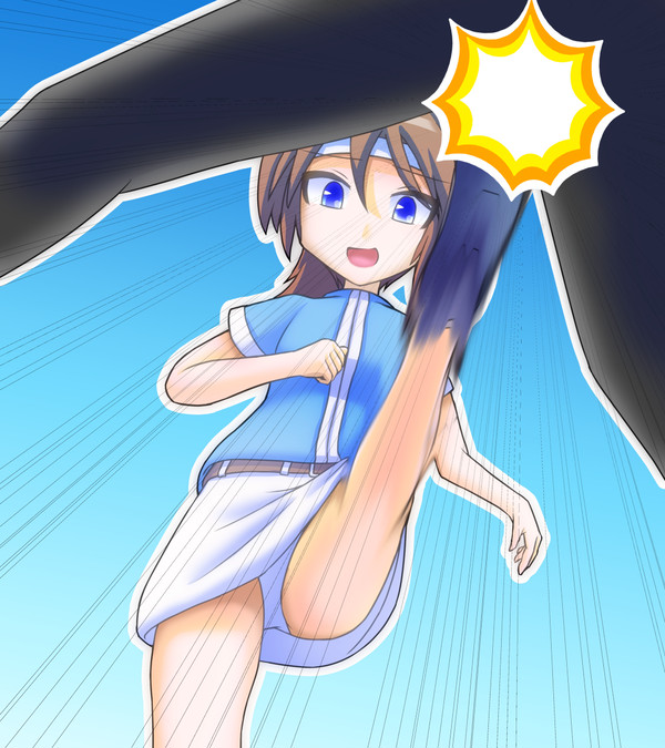 金蹴りするリナックス